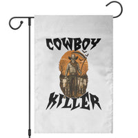 Halloween Skeleton Garden Flag Cowboy Killer Spooky Western Horror Design - Wonder Print Shop