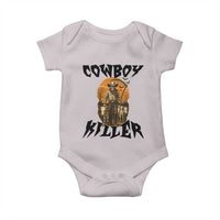 Halloween Skeleton Baby Onesie Cowboy Killer Spooky Western Horror Design - Wonder Print Shop