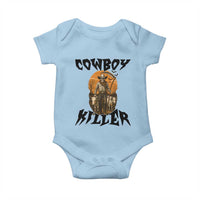 Halloween Skeleton Baby Onesie Cowboy Killer Spooky Western Horror Design - Wonder Print Shop