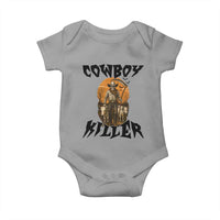 Halloween Skeleton Baby Onesie Cowboy Killer Spooky Western Horror Design - Wonder Print Shop