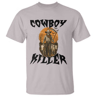 Halloween Skeleton T Shirt Cowboy Killer Spooky Western Horror Design - Wonder Print Shop