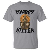 Halloween Skeleton T Shirt Cowboy Killer Spooky Western Horror Design - Wonder Print Shop