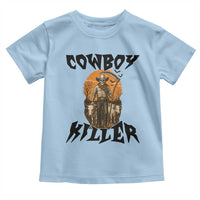 Halloween Skeleton Toddler T Shirt Cowboy Killer Spooky Western Horror Design - Wonder Print Shop