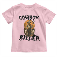 Halloween Skeleton Toddler T Shirt Cowboy Killer Spooky Western Horror Design - Wonder Print Shop
