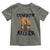 Halloween Skeleton Toddler T Shirt Cowboy Killer Spooky Western Horror Design - Wonder Print Shop