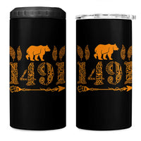 1491 Indigenous Peoples Day 4 in 1 Can Cooler Tumbler Proud Native American Pride