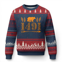 1491 Indigenous Peoples Day Ugly Christmas Sweater Proud Native American Pride