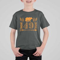 1491 Indigenous Peoples Day T Shirt For Kid Proud Native American Pride