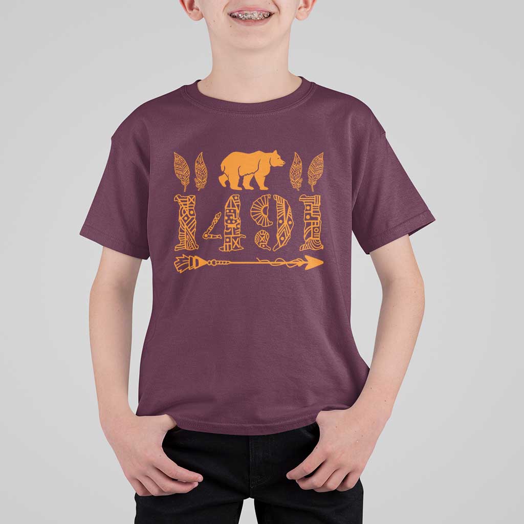 1491 Indigenous Peoples Day T Shirt For Kid Proud Native American Pride