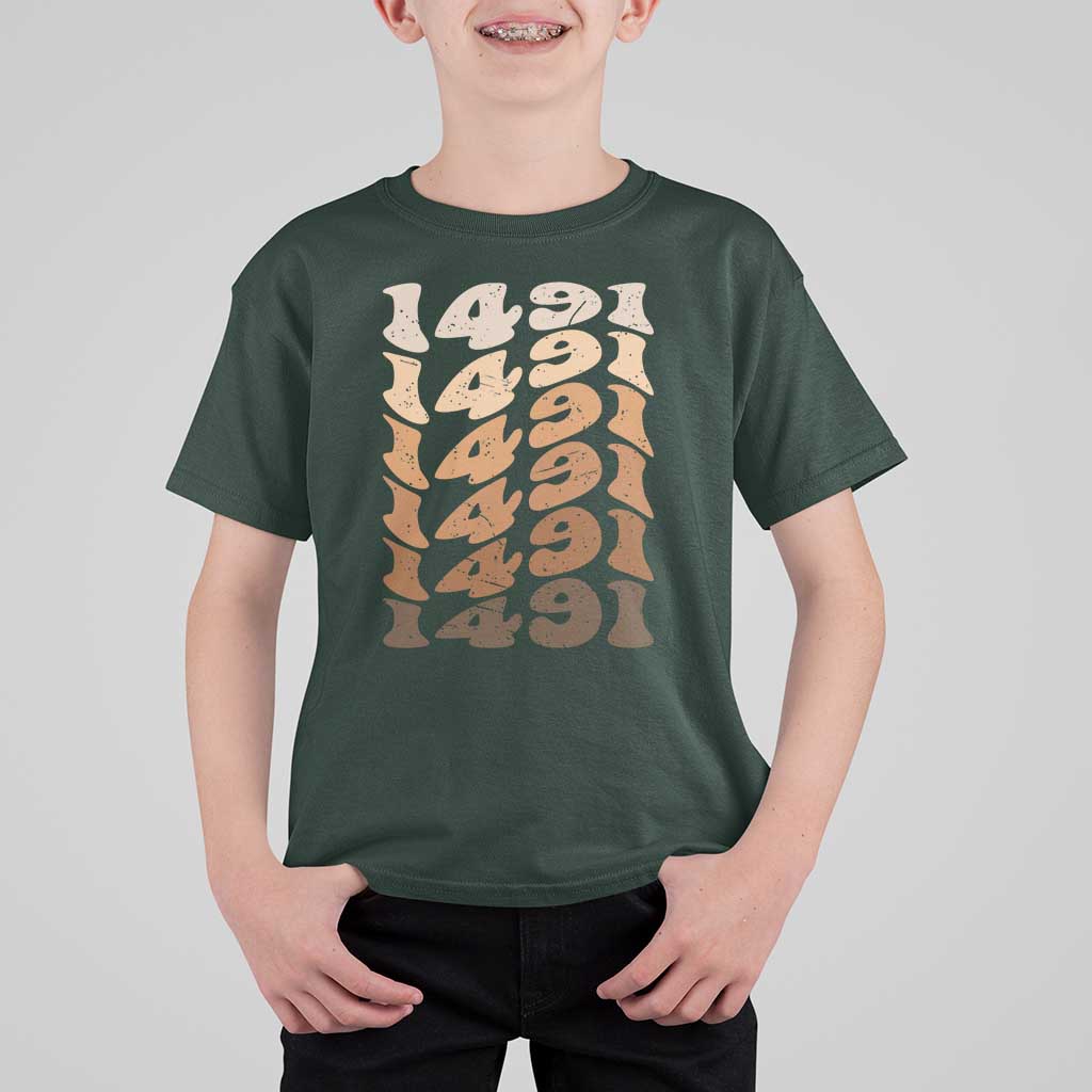 1491 Indigenous Peoples Day T Shirt For Kid Native American Heritage Pride