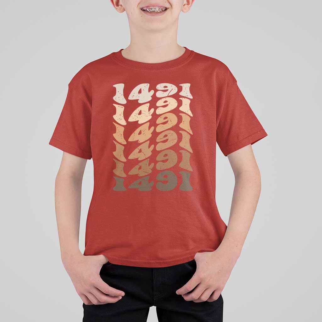 1491 Indigenous Peoples Day T Shirt For Kid Native American Heritage Pride