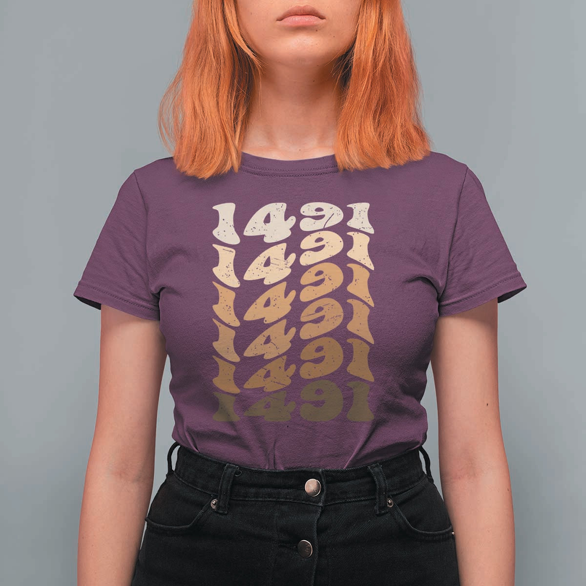 1491 Indigenous Peoples Day T Shirt For Women Native American Heritage Pride