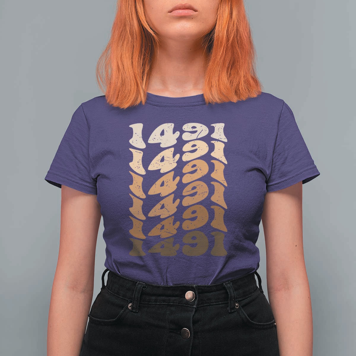 1491 Indigenous Peoples Day T Shirt For Women Native American Heritage Pride