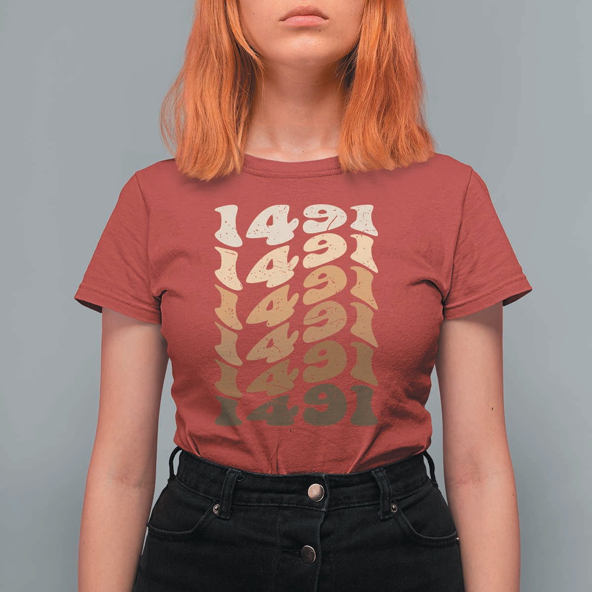 1491 Indigenous Peoples Day T Shirt For Women Native American Heritage Pride