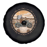 Native American Biker Gift Spare Tire Cover Skull Motorcycle Rider