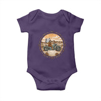 Native American Biker Gift Baby Onesie Skull Motorcycle Rider