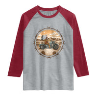 Native American Biker Gift Raglan Shirt Skull Motorcycle Rider