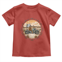 Native American Biker Gift Toddler T Shirt Skull Motorcycle Rider