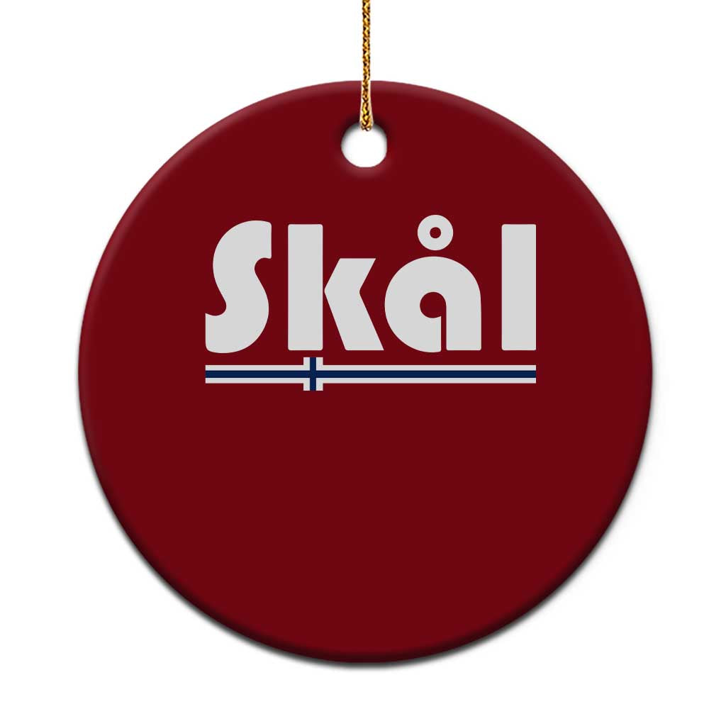 Vintage Norway Norge Skål Flag Graphic Ceramic Ornament Proud Norwegian Fan