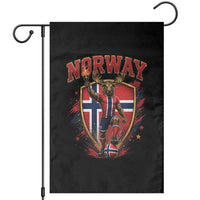 Funny Norway Norwegian Moose Garden Flag Soccer Fan Game Day Gift