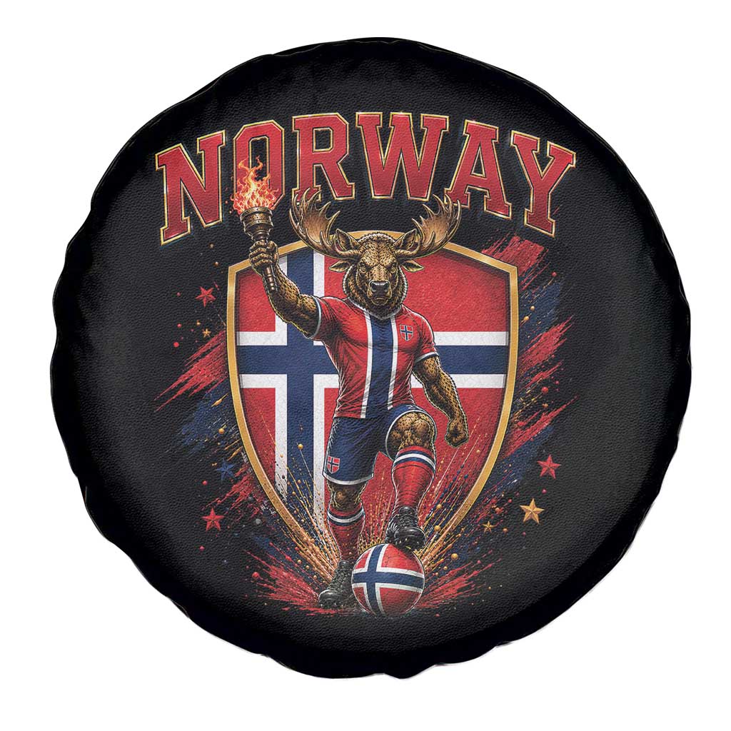 Funny Norway Norwegian Moose Spare Tire Cover Soccer Fan Game Day Gift