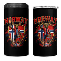 Funny Norway Norwegian Moose 4 in 1 Can Cooler Tumbler Soccer Fan Game Day Gift