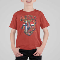 Funny Norway Norwegian Moose T Shirt For Kid Soccer Fan Game Day Gift