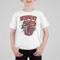 Funny Norway Norwegian Moose T Shirt For Kid Soccer Fan Game Day Gift