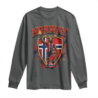 Funny Norway Norwegian Moose Long Sleeve Shirt Soccer Fan Game Day Gift
