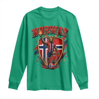 Funny Norway Norwegian Moose Long Sleeve Shirt Soccer Fan Game Day Gift