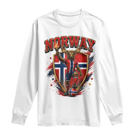 Funny Norway Norwegian Moose Long Sleeve Shirt Soccer Fan Game Day Gift