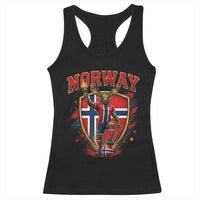 Funny Norway Norwegian Moose Racerback Tank Top Soccer Fan Game Day Gift