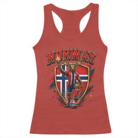 Funny Norway Norwegian Moose Racerback Tank Top Soccer Fan Game Day Gift
