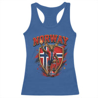 Funny Norway Norwegian Moose Racerback Tank Top Soccer Fan Game Day Gift