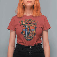 Funny Norway Norwegian Moose T Shirt For Women Soccer Fan Game Day Gift