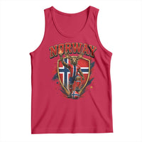 Funny Norway Norwegian Moose Tank Top Soccer Fan Game Day Gift