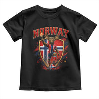Funny Norway Norwegian Moose Toddler T Shirt Soccer Fan Game Day Gift