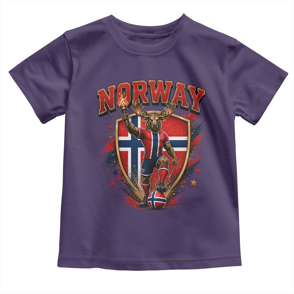 Funny Norway Norwegian Moose Toddler T Shirt Soccer Fan Game Day Gift