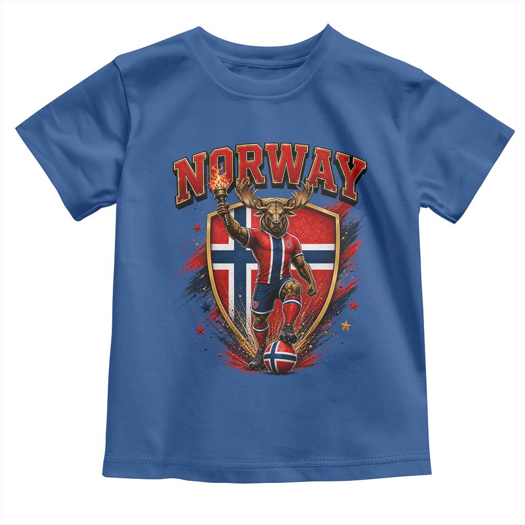 Funny Norway Norwegian Moose Toddler T Shirt Soccer Fan Game Day Gift
