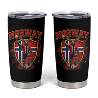 Funny Norway Norwegian Moose Tumbler Cup Soccer Fan Game Day Gift