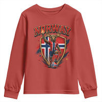 Funny Norway Norwegian Moose Youth Sweatshirt Soccer Fan Game Day Gift