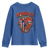 Funny Norway Norwegian Moose Youth Sweatshirt Soccer Fan Game Day Gift