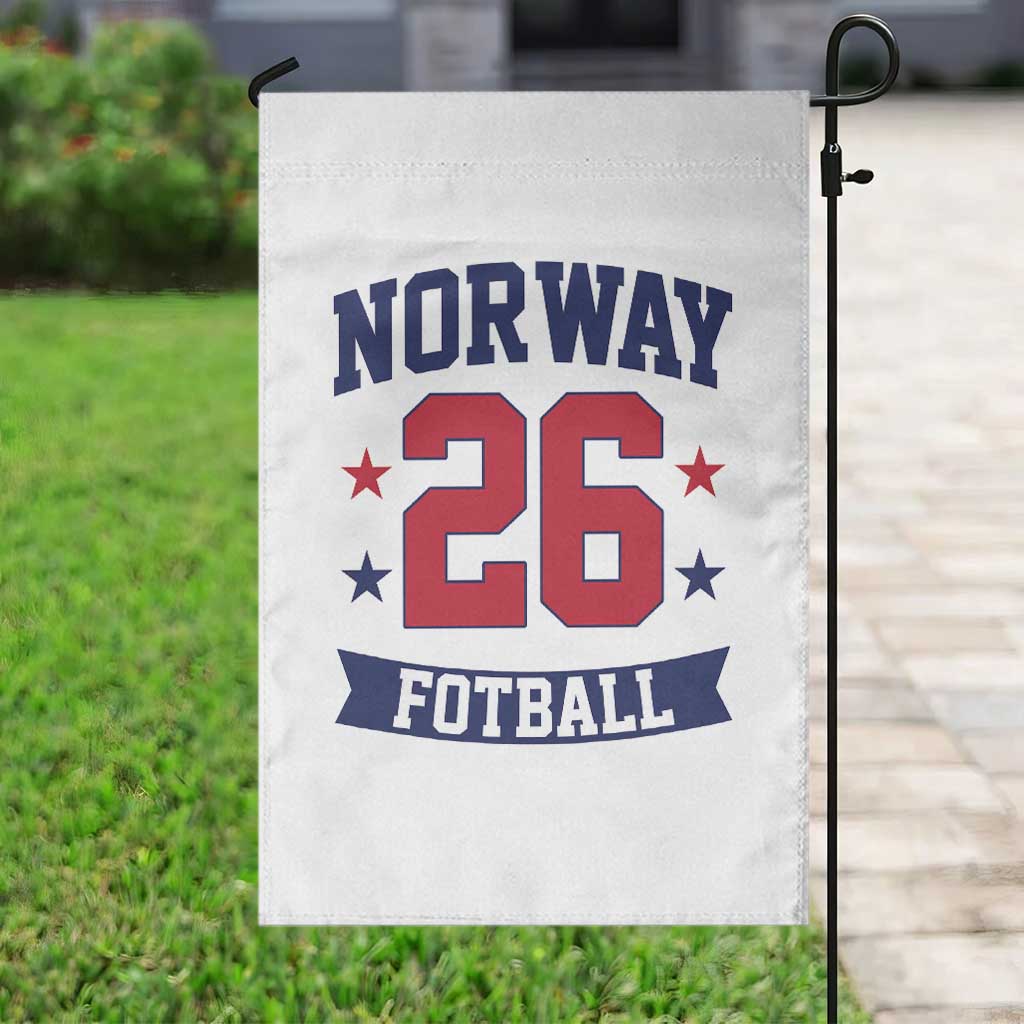 Vintage Norway Fotball Garden Flag Norwegian Flag Game Day Fan Gift