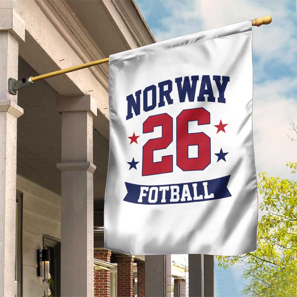 Vintage Norway Fotball Garden Flag Norwegian Flag Game Day Fan Gift