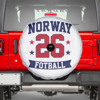 Vintage Norway Fotball Spare Tire Cover Norwegian Flag Game Day Fan Gift