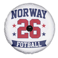 Vintage Norway Fotball Spare Tire Cover Norwegian Flag Game Day Fan Gift