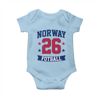 Vintage Norway Fotball Baby Onesie Norwegian Flag Game Day Fan Gift