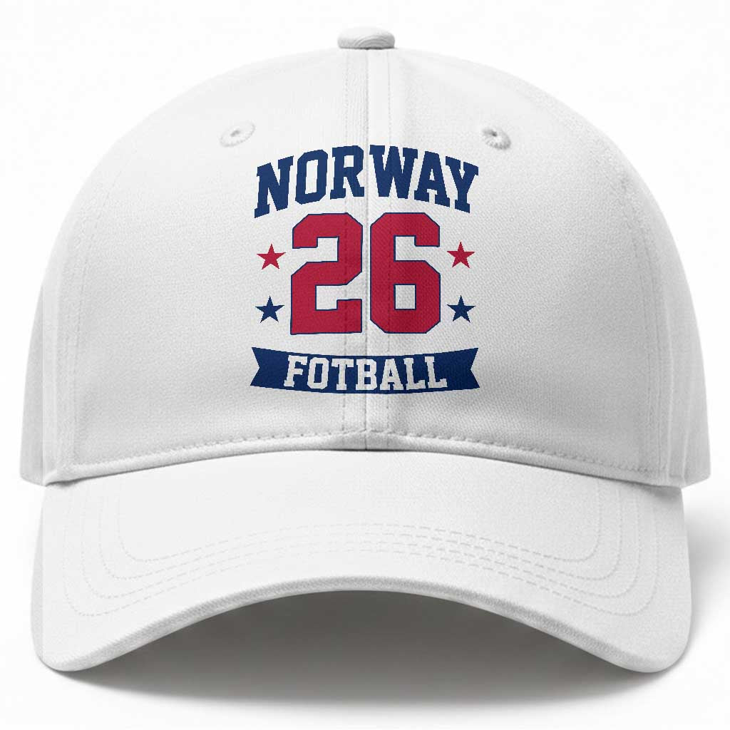 Vintage Norway Fotball Baseball Cap Norwegian Flag Game Day Fan Gift