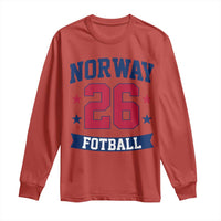 Vintage Norway Fotball Long Sleeve Shirt Norwegian Flag Game Day Fan Gift
