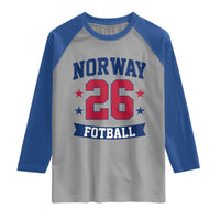 Vintage Norway Fotball Raglan Shirt Norwegian Flag Game Day Fan Gift